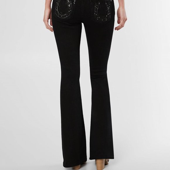 NWOT Miss Me Mid-Rise Flare Stretch Jean - Picture 4 of 16